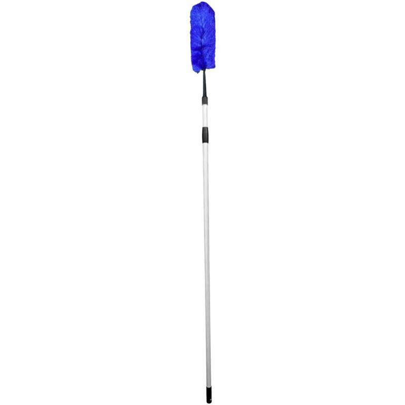 Afst&oslash;ver, bl&aring;, nylon/plast, 102-250 cm