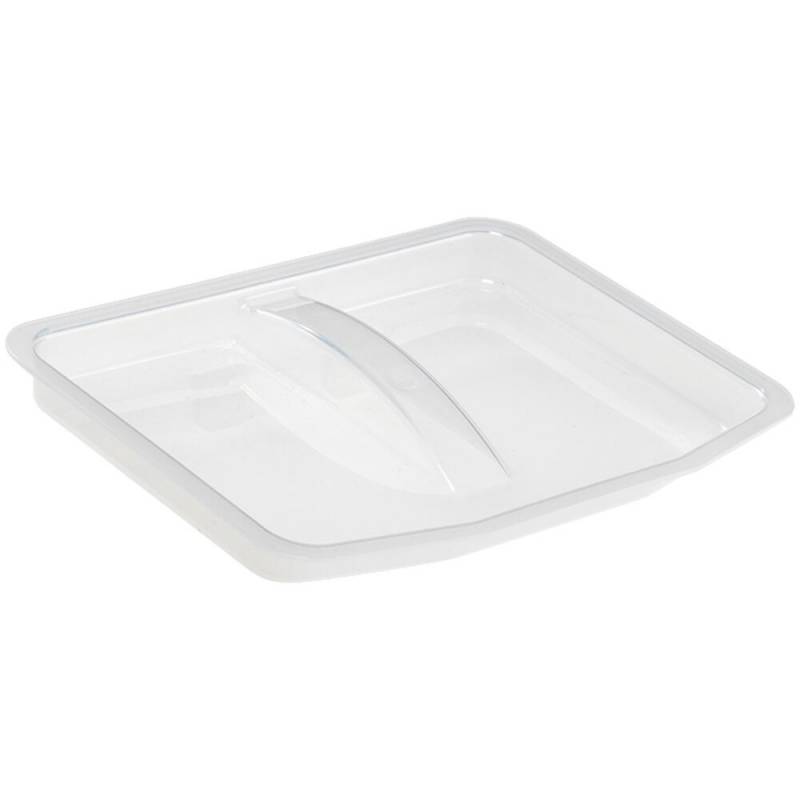 L&aring;g, 28x33x5cm, klar, plast, til 13 ltr. inventarspand