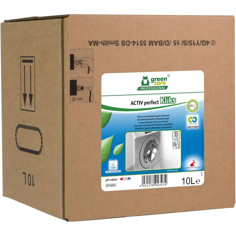 T&oslash;jvask, Green Care Professional ACTIV perfectKliks, 10 l, uden farve, med parfume