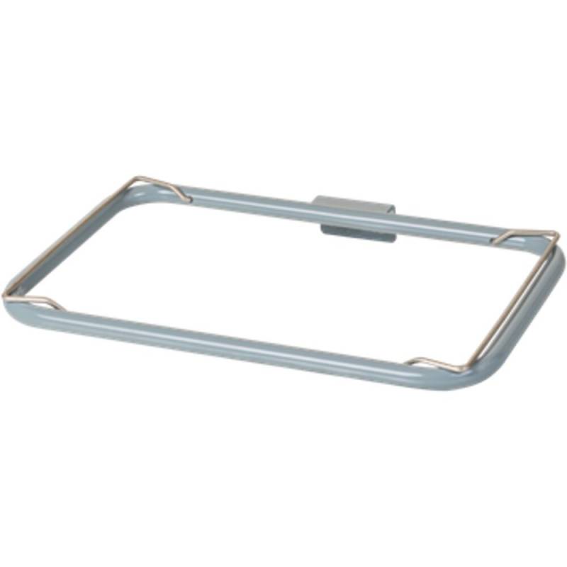 Poseholder, Tina Trolleys Exclusive, 470x320x65mm, gr&aring;, pulverlakeret st&aring;l, med hold, vandret, til 110 ltr. pose *Denne vare tages ikke retur*