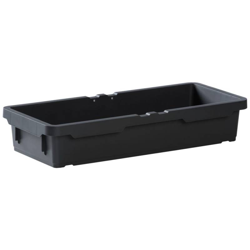 Plastbakke, Vileda, 22,2x10,2x23,8cm, sort, genanvendt plast, helbakke, til opbevaring *Denne vare tages ikke retur*