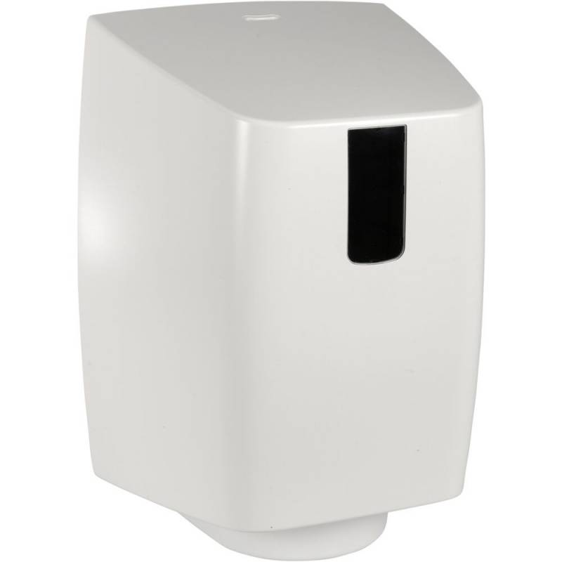 Dispenser, Classic Recycled, Midi, 23x24x38cm, hvid, plast, h&aring;ndkl&aelig;derulle centertr&aelig;k
