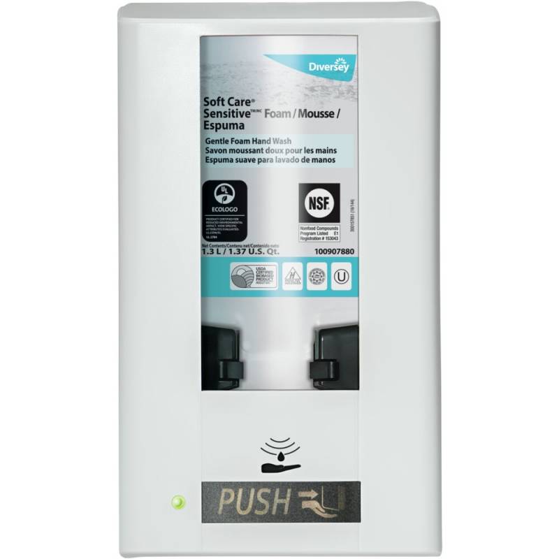 Dispenser, Diversey IntelliCare, 1,3 l, hvid, ABS, til s&aelig;be, creme og desinfektion *Denne vare tages ikke retur*