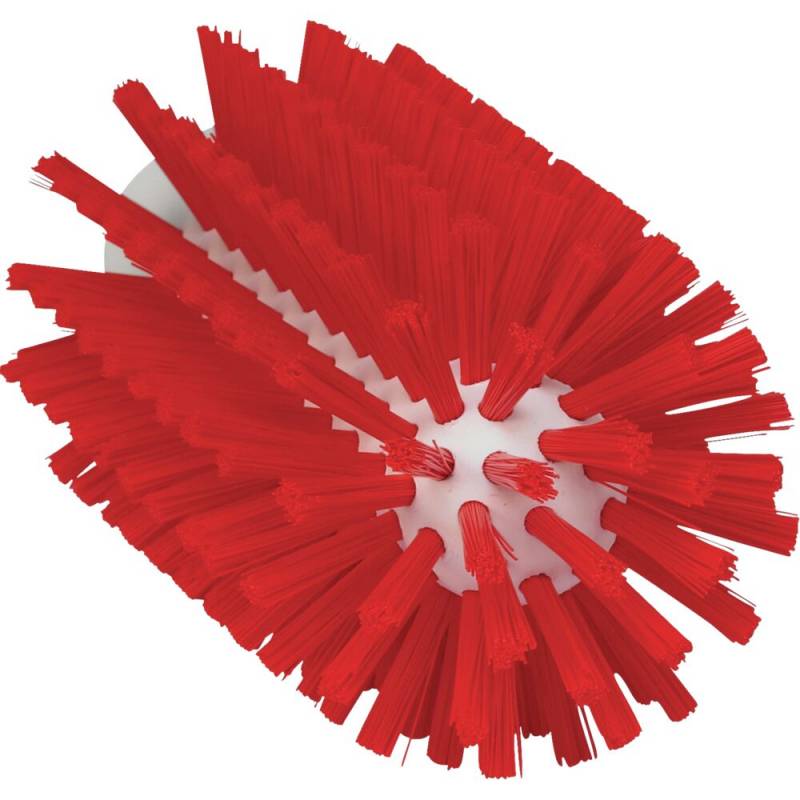 R&oslash;rb&oslash;rstehoved, Vikan, 15,5cm, &Oslash;7,7cm, r&oslash;d, polyester/PP/rustfrit st&aring;l, medium