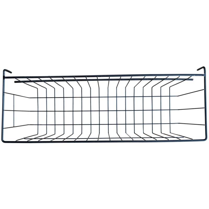 Tr&aring;dkurv, 53x17x14cm, sort, metal, til 6 ltr. inventarspand og kemi