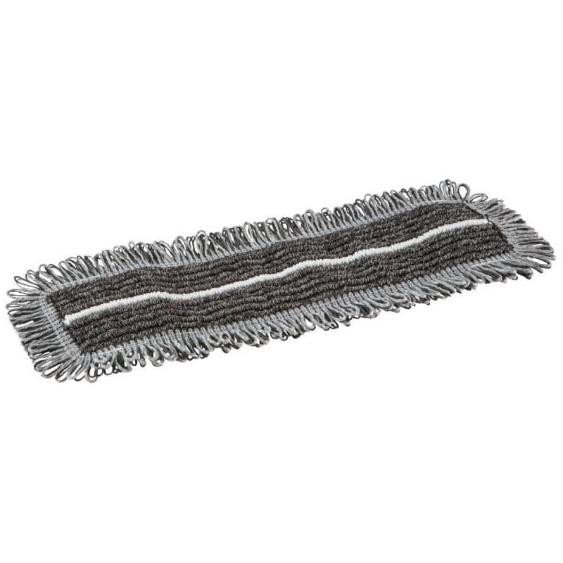 Moppe, Vikan Damp 47 Dark, m&oslash;rkegr&aring;, mikrofiber, 40 cm, lommer *Denne vare tages ikke retur*