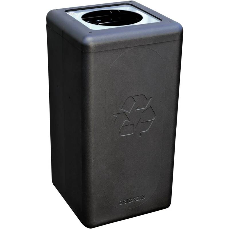 Affaldsspand, BrickBin, sort, HDPE, 65 l, sort/gr&aring;, med s&aelig;kkeholder *Denne vare tages ikke retur*