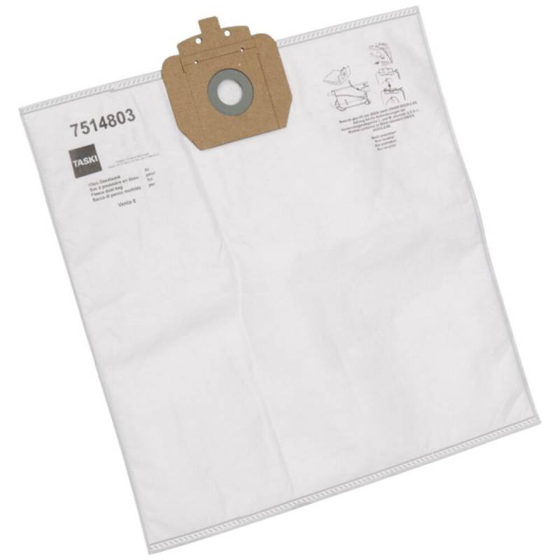 St&oslash;vsugerposer, Diversey TASKI, Vento 8/15, hvid, fleece *Denne vare tages ikke retur*