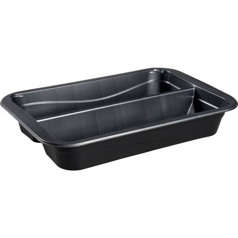 Bakke, C 2294-2A, 29,4x19,3x4,5cm, 1500 ml, sort, CPET, 2-rums, 1500 ml, ovnbakke