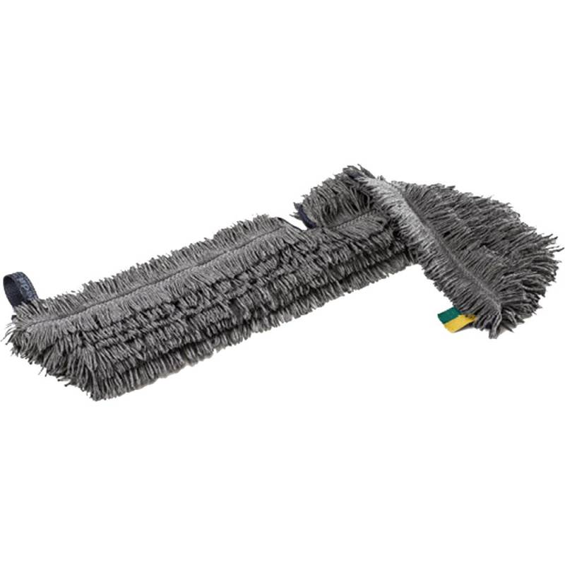 Moppe, Vileda Swep Duo r-MicroTech, gr&aring;, mikrofiber, 50 cm, lommer, 30% genanvendt