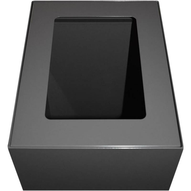 Topindsats V-Part, m&oslash;rkegr&aring;, pulverlakeret st&aring;l, &aring;bent indkast, til modulopbygget serie, 55 og 60 liter *Denne vare tages ikke retur*