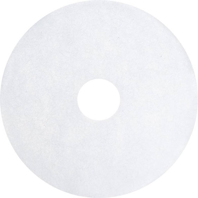 Gulvrondel, 11", &Oslash;280mm, hvid, genanvendt PET fiber, til polering *Denne vare tages ikke retur*