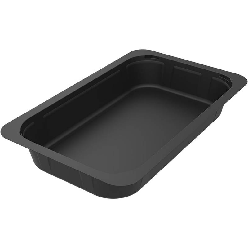 Bakke, Duniform, 26,3x16,1x4cm, 1180 ml, sort, mineral/PP, 1-rums, 1/4 GN *Denne vare tages ikke retur*