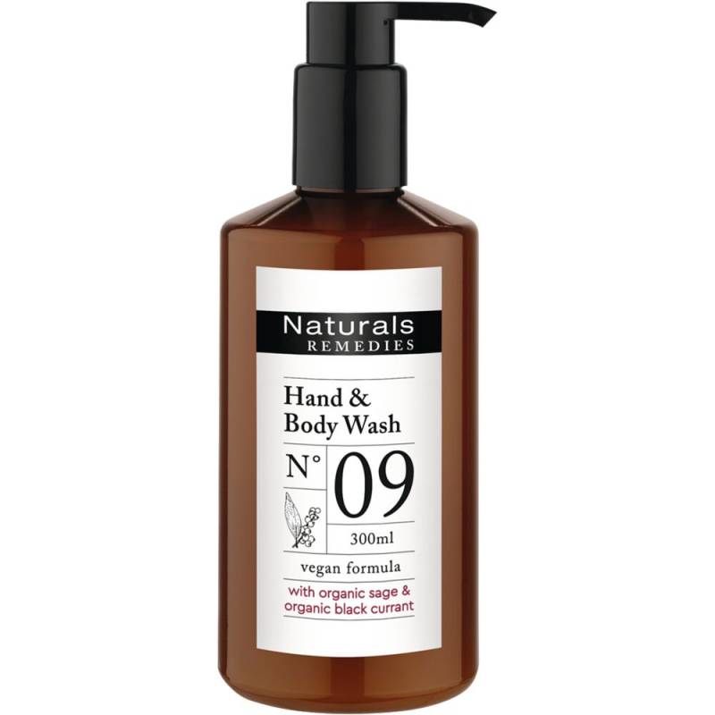 Hand & Body Wash, Naturals Remedies, 300 ml, pump dispenser (refil)
