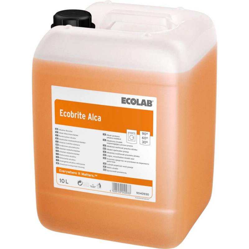 Vaskeforst&aelig;rker, Ecolab Ecobrite Alca, 10 l, uden farve og parfume