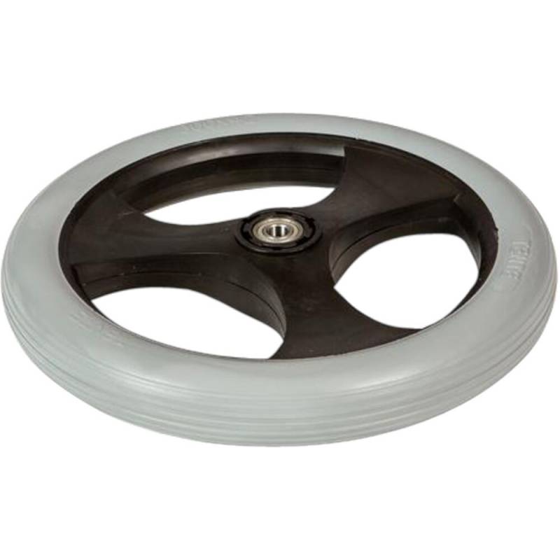 Hjul, Tina Trolleys, 125mm, gr&aring;, PU/PP, uden bremse *Denne vare tages ikke retur*