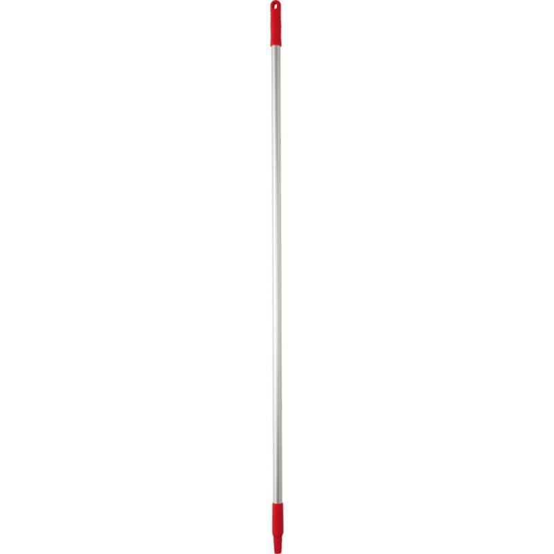 Skaft, med gevind, Vikan, 146cm, &Oslash;2,5cm, r&oslash;d, aluminium *Denne vare tages ikke retur*