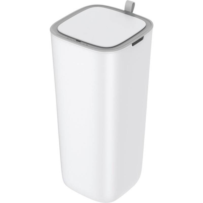 Affaldsspand, Morandi, hvid, plast, 30 l, med sensor og touch l&aring;g *Denne vare tages ikke retur*