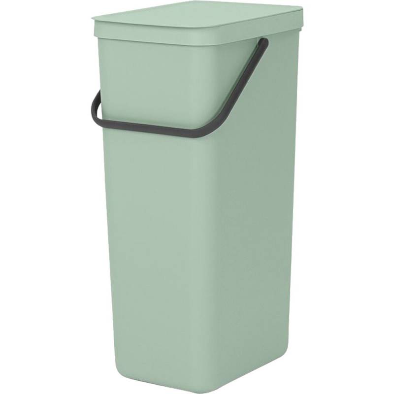 Affaldsspand, Brabantia Sort & Go, jade gr&oslash;n, plast, 40 l, ekskl. v&aelig;gbeslag *Denne vare tages ikke retur*