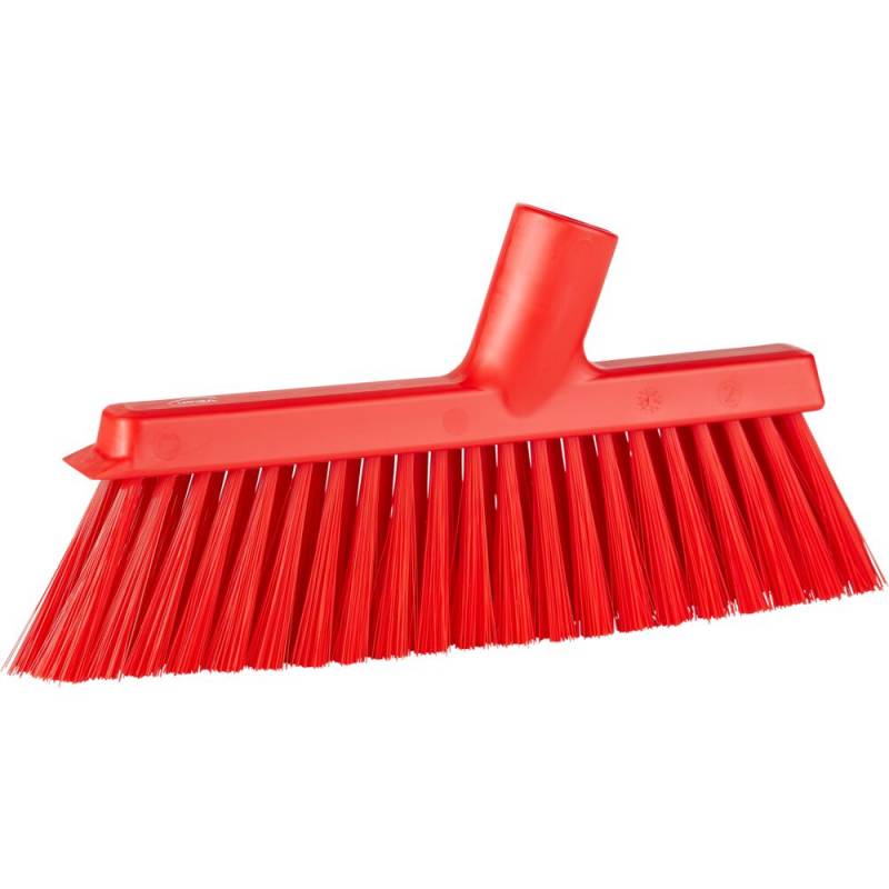 Fejekost, Vikan, r&oslash;d, polyester/PP/rustfrit st&aring;l, 25 cm, medium *Denne vare tages ikke retur*