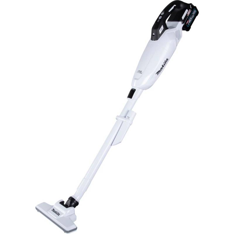 St&oslash;vsuger, Makita XGT, 40V, Lithium-Ion, hvid, 1-rums, 0,7 l, HEPA, inkl. batteri & lader *Denne vare tages ikke retur*