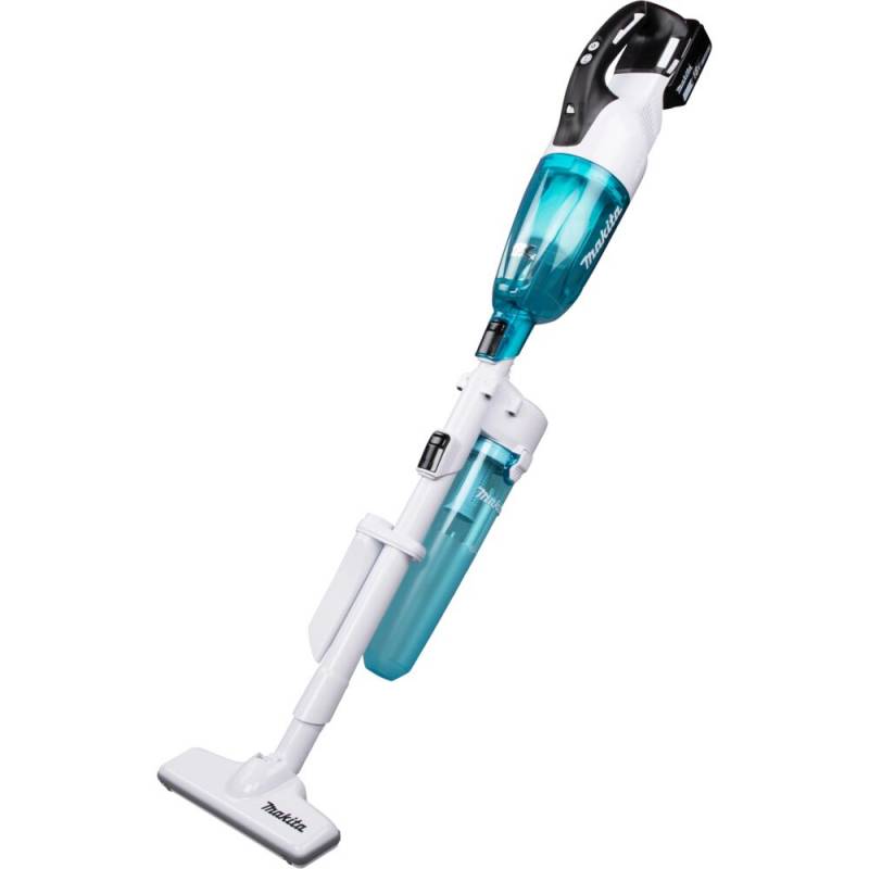 St&oslash;vsuger, Makita, LXT, hvid, kulfri, cyklonfilter, inkl. batteri og lader *Denne vare tages ikke retur*
