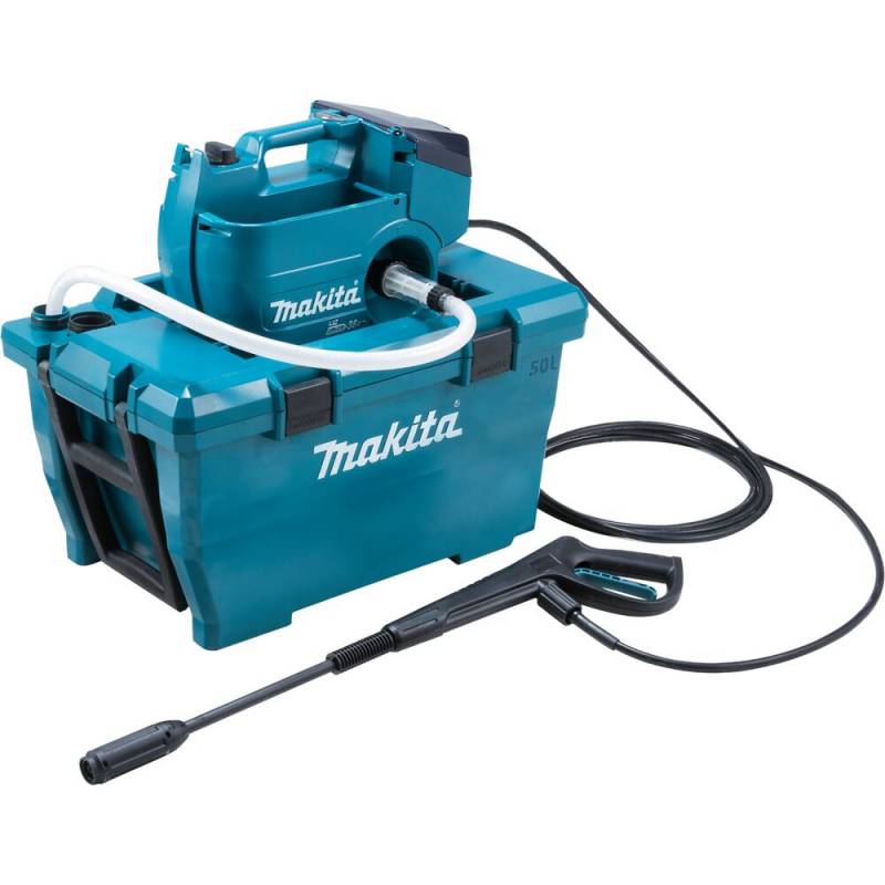 H&oslash;jtryksrenser, Makita LXT, 18V, bl&aring;, 1-rums, koldtvand, 50 l