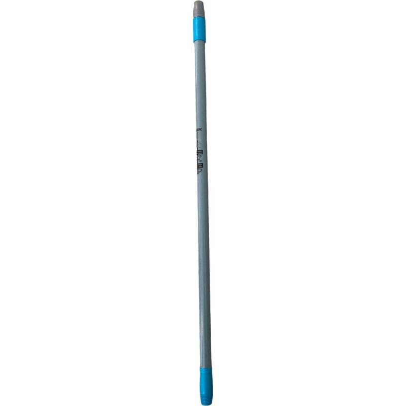 Teleskopskaft, med gevind, gr&aring;, gr&aring;/turkis, 74-130 cm, metal *Denne vare tages ikke retur*