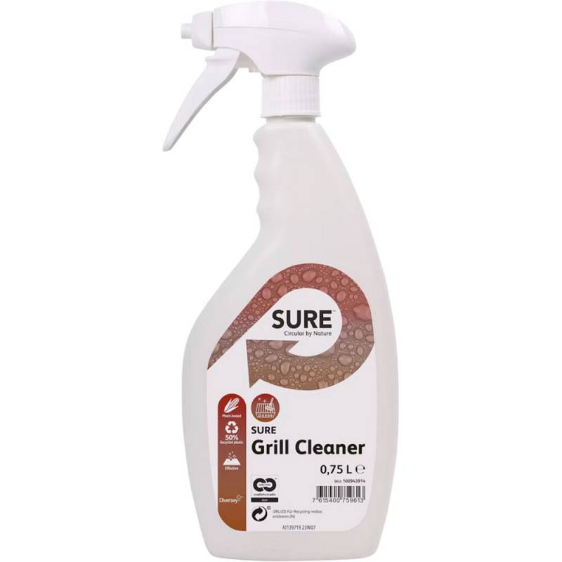 Ovn- og grillreng&oslash;ring, Diversey SURE Grill Cleaner, 750 ml, klar-til-brug, uden farve og parfume