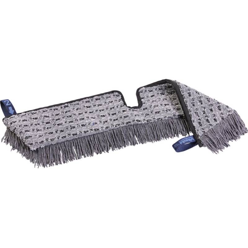 Moppe, Vileda Swep Duo r-MicroCombi Pro, gr&aring;, polyester/PP, 65 cm lommer, 50% genanvendt *Denne vare tages ikke retur*