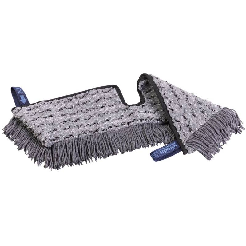 Moppe, Vileda Swep Duo r-MicroCombi Pro, gr&aring;, polyester, 50 cm, lommer, 49% genanvendt *Denne vare tages ikke retur*