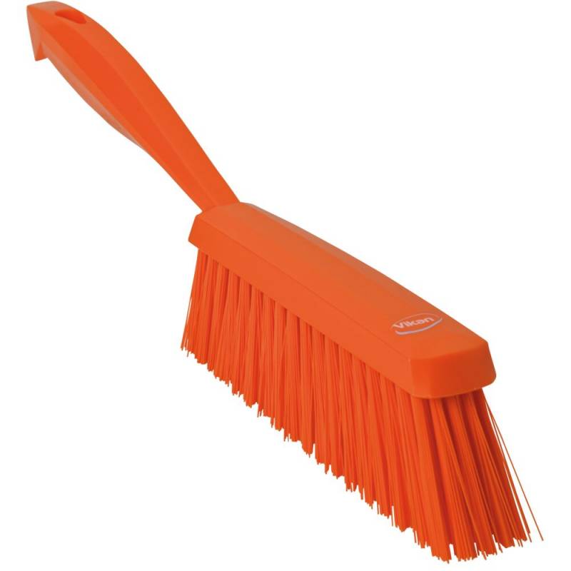 H&aring;ndkost, Vikan, 33x3,5x11cm, orange, polyester/PP/rustfrit st&aring;l, medium *Denne vare tages ikke retur*