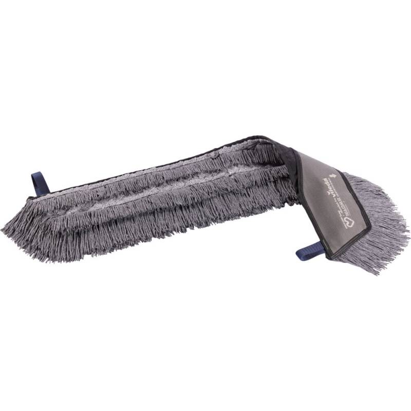 Moppe, Vileda Swep Single r-MicroTech Pro, gr&aring;, polyester/PP, 35 cm,  lommer, 44% genanvendt