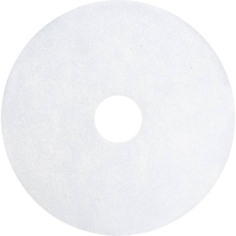 Gulvrondel, 16", &Oslash;406mm, hvid, genanvendt PET fiber, til polering *Denne vare tages ikke retur*