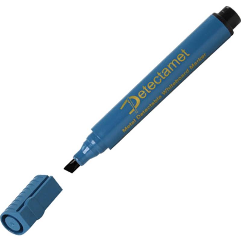 Whiteboardmark&oslash;r, detekterbar, sort, ikke-udtr&aelig;kkelig pen, mejselspids *Denne vare tages ikke retur*