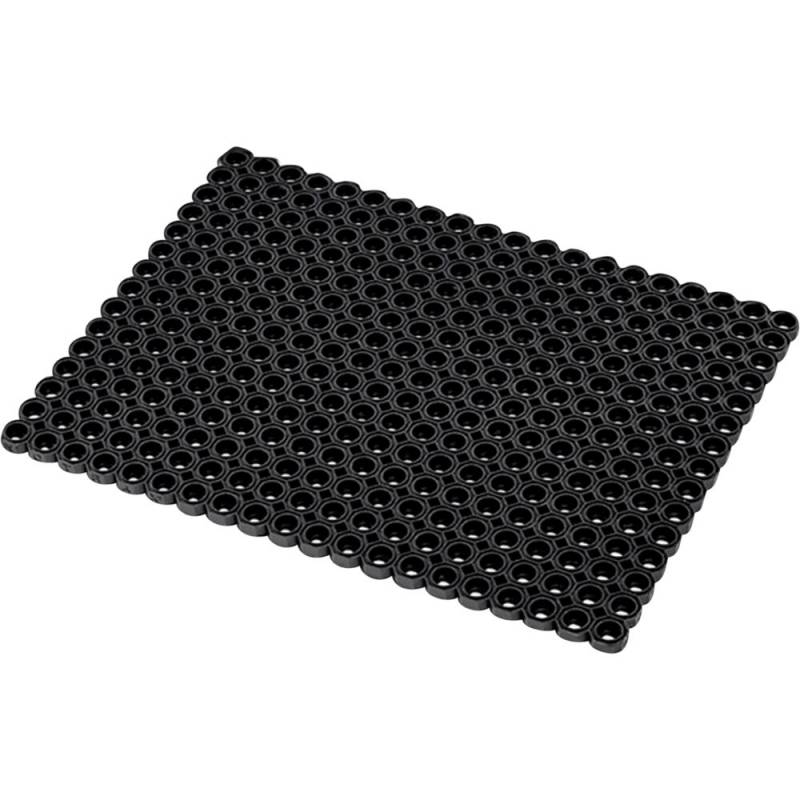 Skrabem&aring;tte, Notrax, 100x150x2,3cm, sort, gummi, uden kant, tung trafik *Denne vare tages ikke retur*