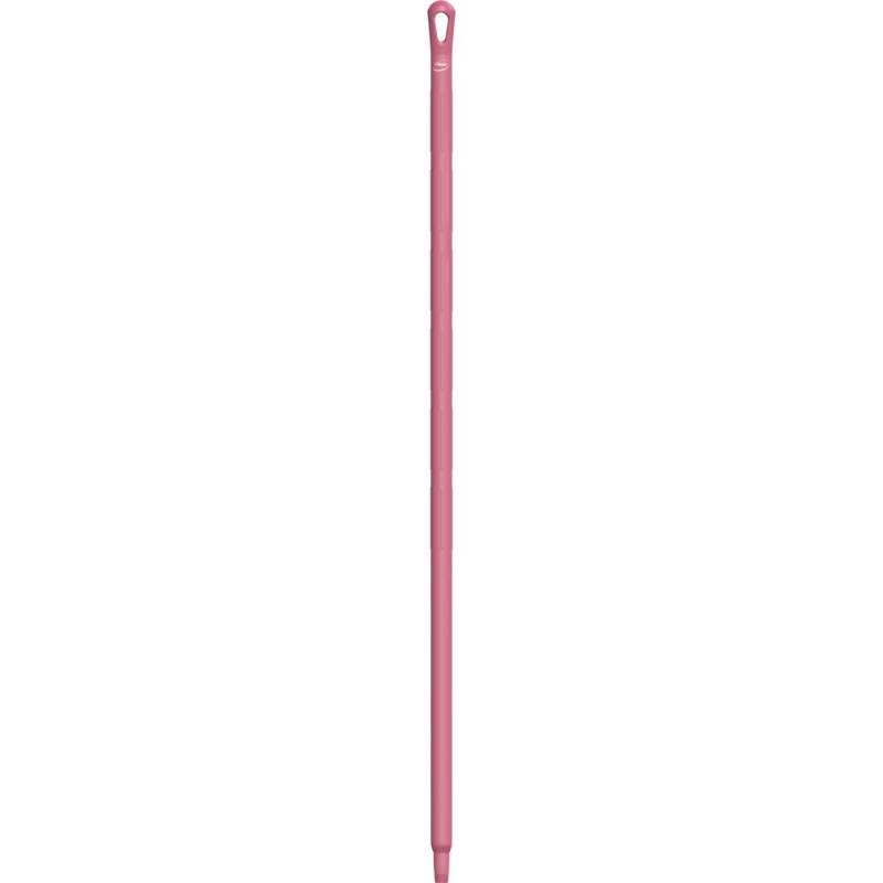 Skaft, med gevind, Vikan, 130cm, &Oslash;3,2cm, pink, glas/PP, ultra hygiejnisk *Denne vare tages ikke retur*