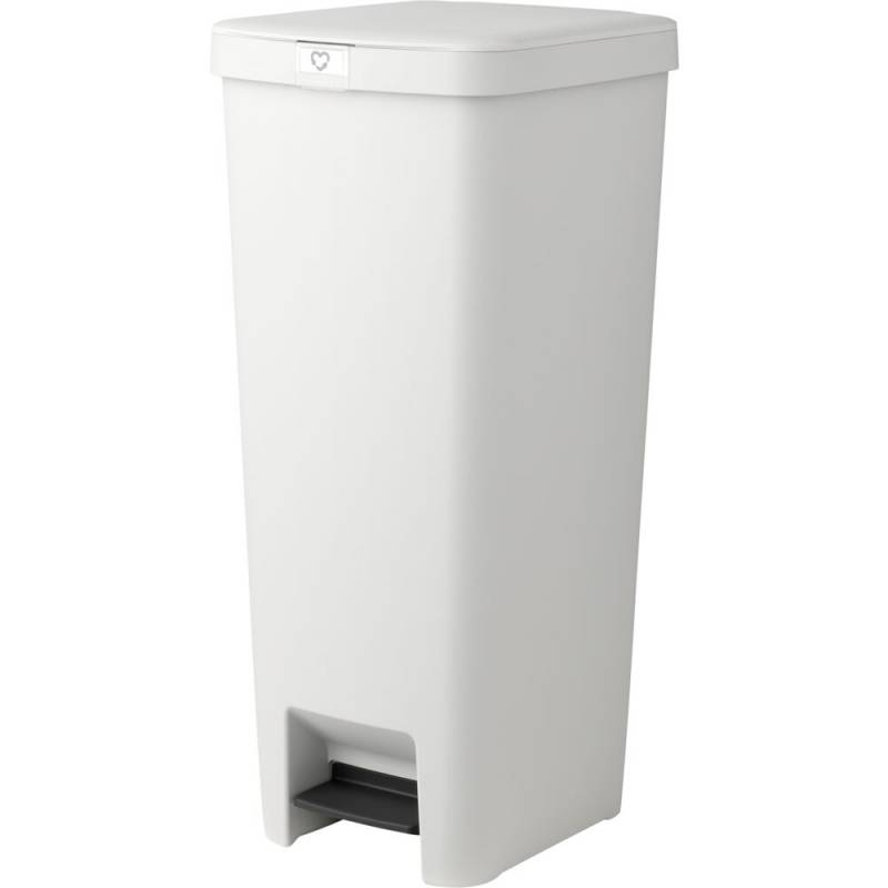 Pedalspand, Brabantia StepUp, lysegr&aring;, genanvendt plast, 40 l, med soft close l&aring;g *Denne vare tages ikke retur*