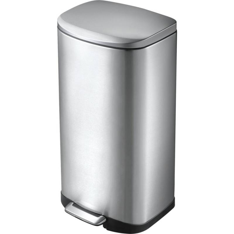Pedalspand, EKO Della, st&aring;l mat, rustfrit st&aring;l, 35 l, med plast inderspand og soft close, fingeraftryksfri