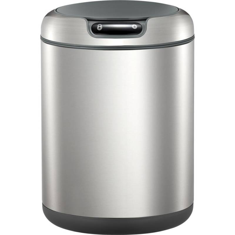 Affaldsspand, EKO Galleria, st&aring;l mat, plast/rustfrit st&aring;l, 9 l, med plast inderspand og sensor, fingeraftryksfri
