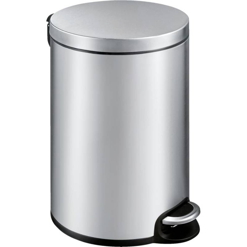 Pedalspand, EKO Serene, st&aring;l mat, rustfrit st&aring;l, 20 l, med plast inderspand og soft close