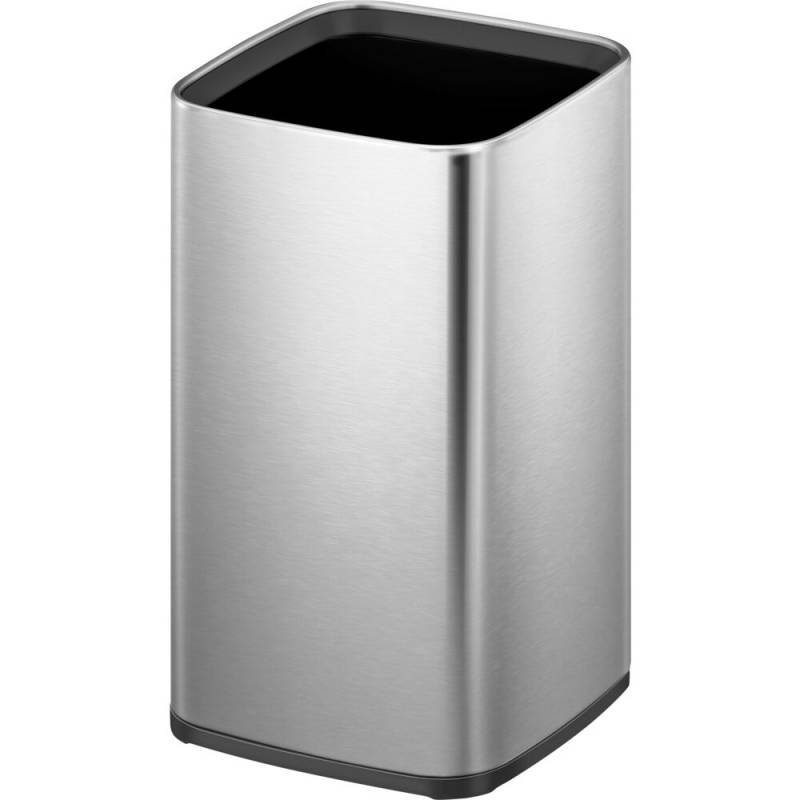 Affaldsspand, EKO Laguna, st&aring;l mat, rustfrit st&aring;l, 12 l, med plast inderspand, fingeraftryksfri