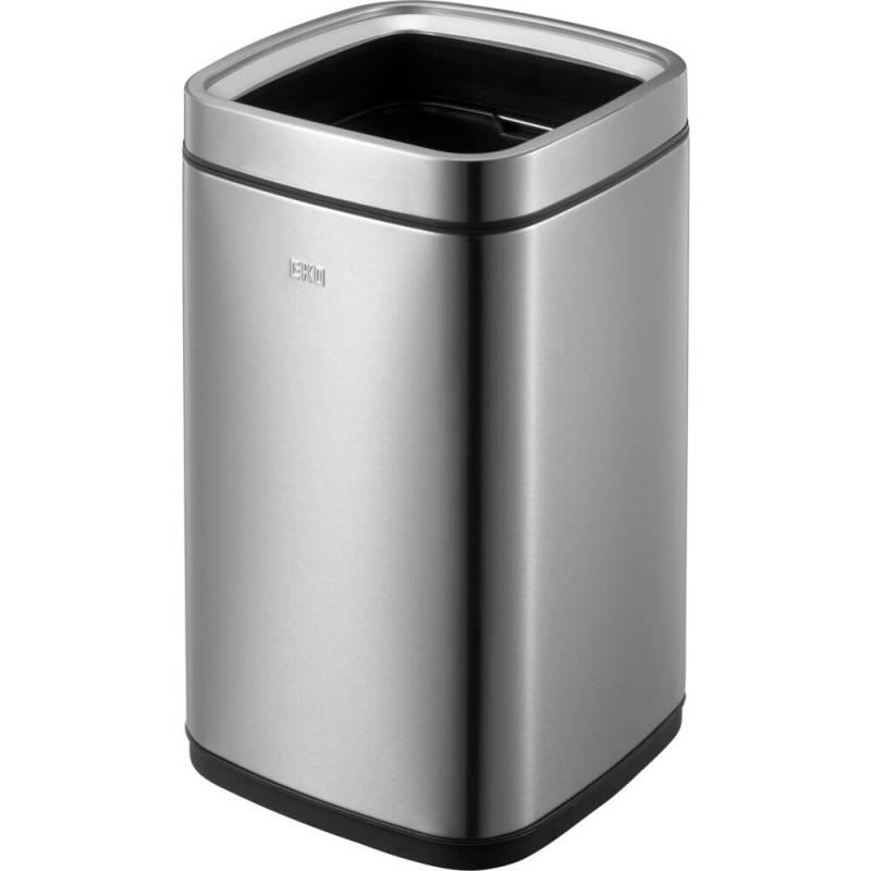 Affaldsspand, EKO Laguna, st&aring;l mat, rustfrit st&aring;l, 12 l, med plast inderspand, fingeraftryksfri