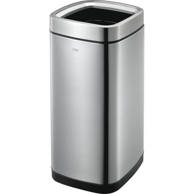 Affaldsspand, EKO Laguna, st&aring;l mat, rustfrit st&aring;l, 35 l, med plast inderspand, fingeraftryksfri