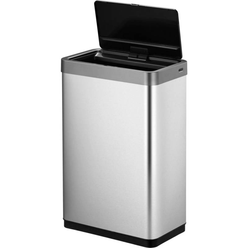 Affaldsspand, EKO Mirage X Sensor, st&aring;l mat, rustfrit st&aring;l, 47 l, med plast inderspand og soft close, fingeraftryksfri