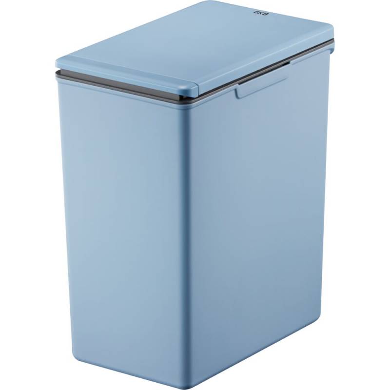 Affaldsspand, EKO Morandi Touch, bl&aring;, plast, 20 l, med touch l&aring;g og s&aelig;kkeholder
