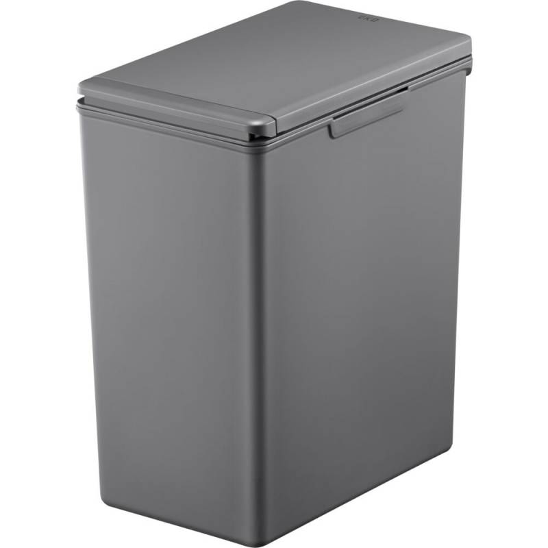 Affaldsspand, EKO Morandi Touch, gr&aring;, plast, 20 l, med touch l&aring;g og s&aelig;kkeholder