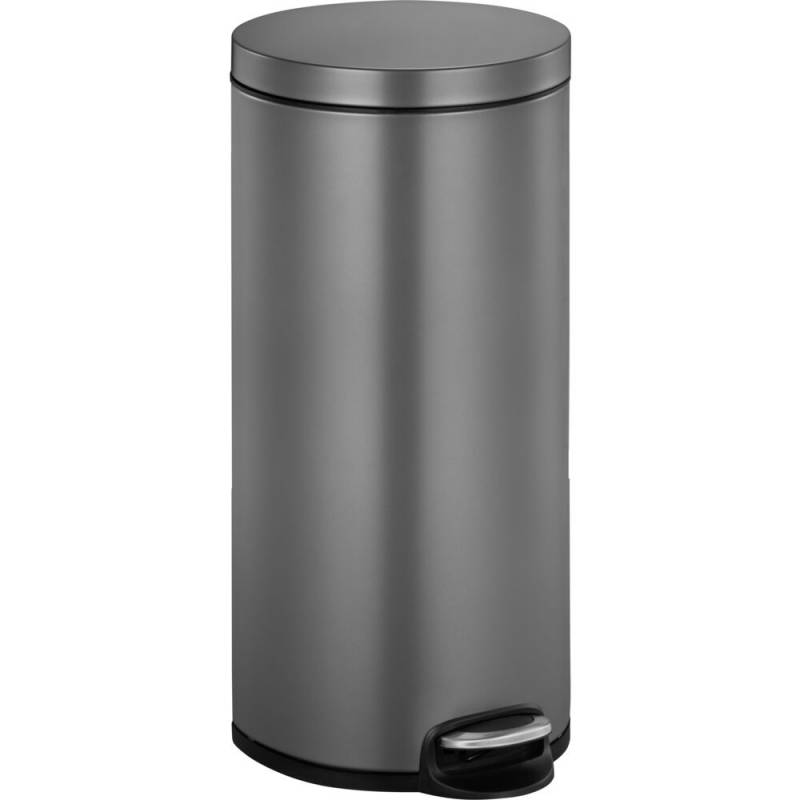 Pedalspand, EKO Serene, platinum, rustfrit st&aring;l, 30 l, med plast inderspand og soft close