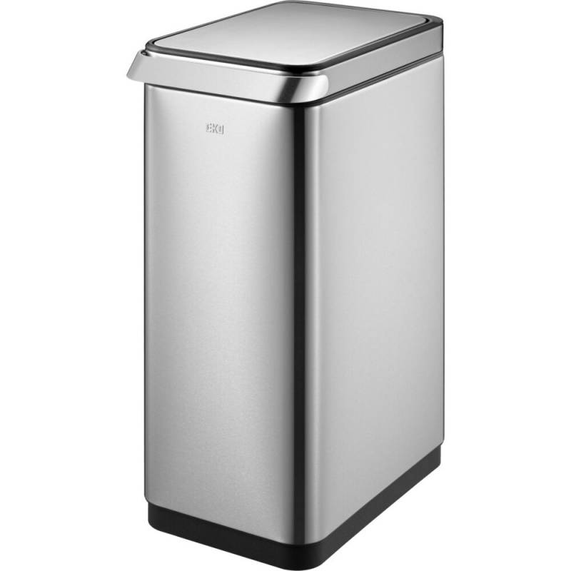Affaldsspand, EKO Touch Bar, st&aring;l mat, rustfrit st&aring;l, 30 l, med plast inderspand og soft close, fingeraftryksfri