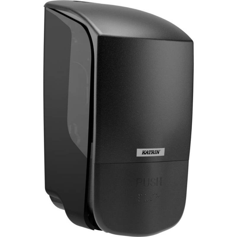 Dispenser, Katrin, 500 ml, sort, plast, til s&aelig;be